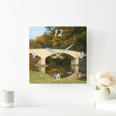 レインボーブリッジイン秋、グローブシティカレッジ スクエア壁時計 (ホーム)