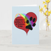 レインボーブリッジカードで誰かが待っている カード (黄色い花)