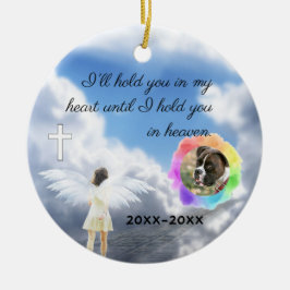 レインボーブリッジクリスマスオーナメントペット悔やみや弔慰 セラミックオーナメント