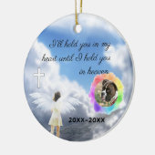 レインボーブリッジクリスマスオーナメントペット悔やみや弔慰 セラミックオーナメント (左)