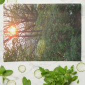 レインボーブリッジサンセットアットグローブシティカレッジ キッチンタオル (折り畳み)