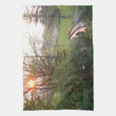 レインボーブリッジサンセットアットグローブシティカレッジ キッチンタオル (縦)