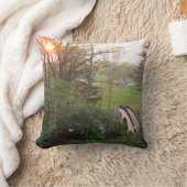 レインボーブリッジサンセットアットグローブシティカレッジ クッション (ブランケット)