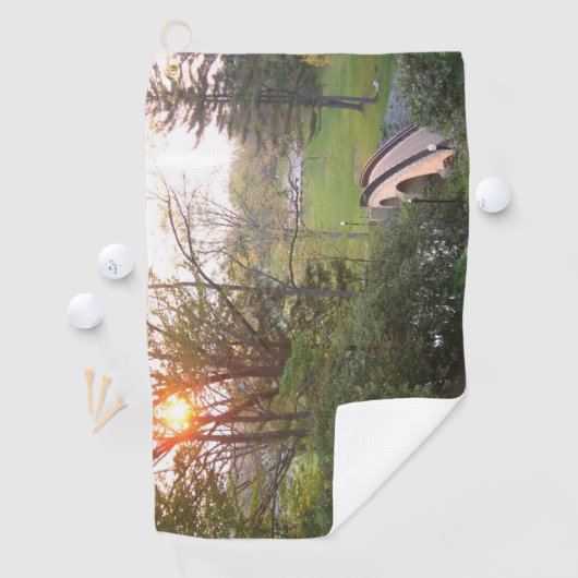 レインボーブリッジサンセットアットグローブシティカレッジ ゴルフタオル (インサイチュ)