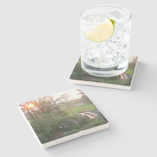 レインボーブリッジサンセットアットグローブシティカレッジ ストーンコースター (横)