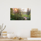 レインボーブリッジサンセットアットグローブシティカレッジ ポスター (キッチン)