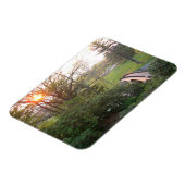 レインボーブリッジサンセットアットグローブシティカレッジ マグネット (左側)