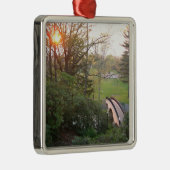 レインボーブリッジサンセットアットグローブシティカレッジ メタルオーナメント (右)