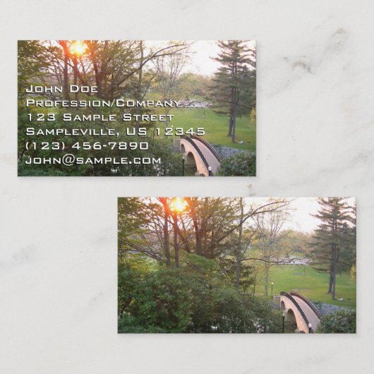 レインボーブリッジサンセットアットグローブシティカレッジ 名刺 (正面/裏面)