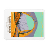 レインボーブリッジナショナルモニュメントユタヴィンテージ マグネット (横)