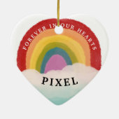 レインボーブリッジフォーエバー我々のハートペットロスOrna セラミックオーナメント (裏面)