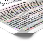 レインボーブリッジペットメモリアルホワイト ポスター (角)