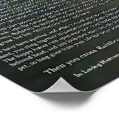 レインボーブリッジペットロスパーソナライズされたウォールプリント ポスター (角)