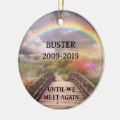 レインボーブリッジペット記念ロスカスタマイズ セラミックオーナメント (左)