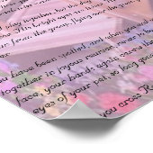 レインボーブリッジペット記念 – ピンク ポスター (角)