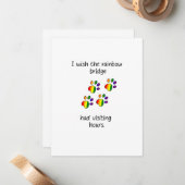 レインボーブリッジライトフラットノートカード ノートカード (正面/裏面インサイチュ)