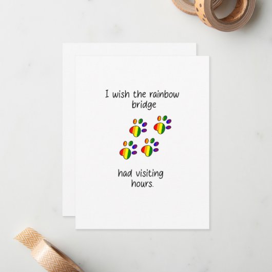 レインボーブリッジライトフラットノートカード ノートカード (正面/裏面インサイチュ)