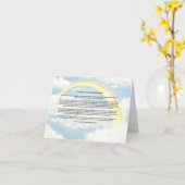 レインボーブリッジ付きレインボーノテカード カード (黄色い花)