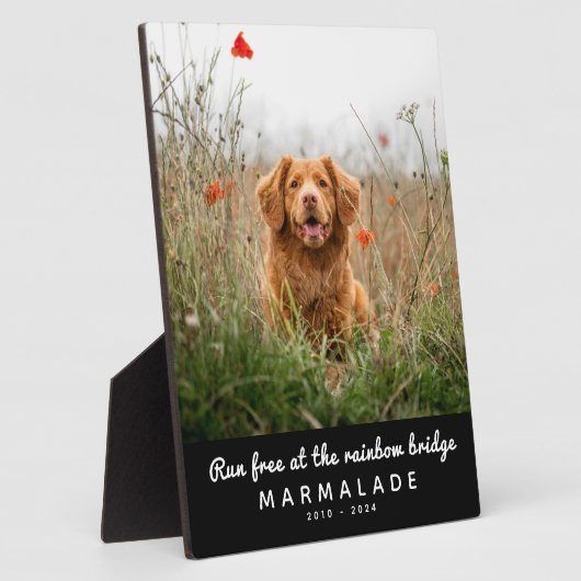 レインボーブリッジ写真ペット記念館 フォトプラーク (側面)