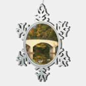 レインボーブリッジ秋アットグローブシティカレッジ スノーフレークピューターオーナメント (右)