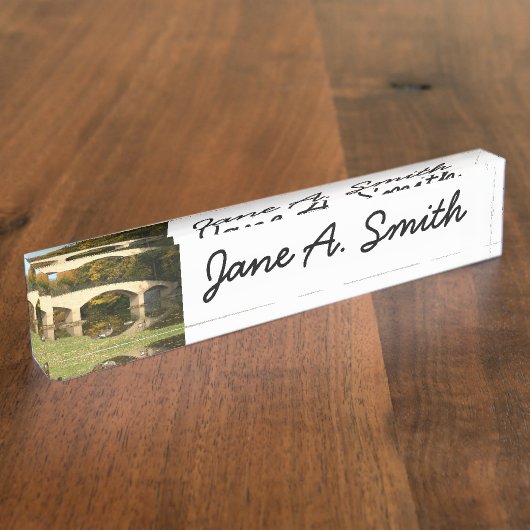 レインボーブリッジ秋アットグローブシティカレッジ デスクネームプレート (側面)