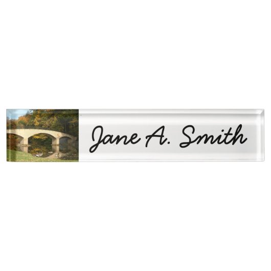 レインボーブリッジ秋アットグローブシティカレッジ デスクネームプレート (正面)