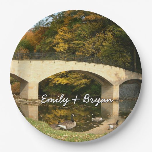 レインボーブリッジ秋アットグローブシティカレッジ ペーパープレート (正面)