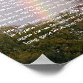 レインボーブリッジ詩のカスタマイズ可能な贈り物 ポスター (角)