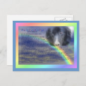 レインボーブリッジ詩ペットロス悔やみや弔慰 ポストカード (正面/裏面)