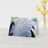 レインボーブリッジ詩 カード (黄色い花)