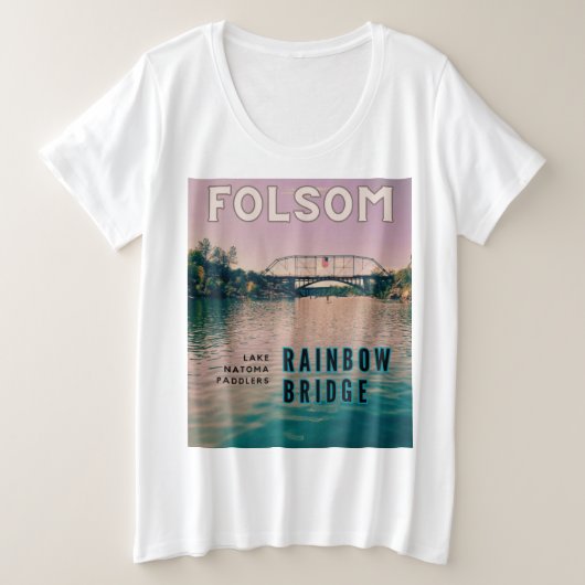 レインボーブリッジ プラスサイズTシャツ (デザイン正面)