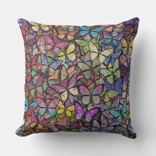 レインボーブリットファンタジーバタフライ クッション (正面)