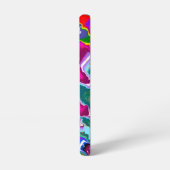 レインボーブリップカラーバースト流体アート SAMSUNG GALAXYケース (左側面)