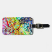 レインボーブルーズインアルコールインクラゲージタグ ラゲッジタグ (正面横)