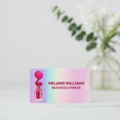 レインボーブレンド |ポーランド爪、 ネイル注 名刺 (スタンド正面)