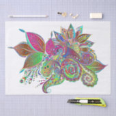 レインボーブーケティッシュペーパー 薄葉紙 (クラフト)