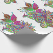 レインボーブーケラッピング紙 ラッピングペーパー (角)