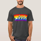 レインボープライドアメリカンサイン言語LGBTQ+ Tシャツ (正面)