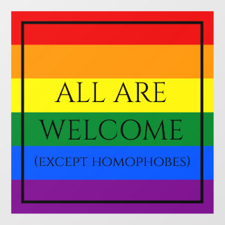 レインボープライドウィンドウ ウィンドウサイン