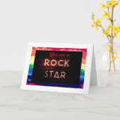 レインボープライドカップル5" x 7"アニバーサリーカード カード (黄色い花)