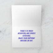 レインボープライドカヤック誕生日5" x 7"誕生日カード カード (内部)