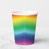 レインボープライドカラーlgbt lgbtqパターンパーティー 紙コップ (右)