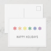 レインボープライドクリスマス ポストカード (正面/裏面)