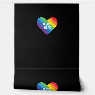 レインボープライドゲイクリスチャンLGBTQ+イエズス愛T-S 壁紙