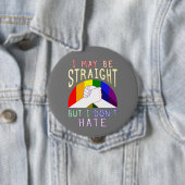 レインボープライドサポートI May Be Straight 缶バッジ (インサイチュ)