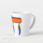 レインボープライドチャイフラグ カフェラテマグ (右アングル)