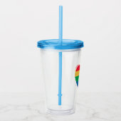 レインボープライドハート アクリルタンブラー (右)