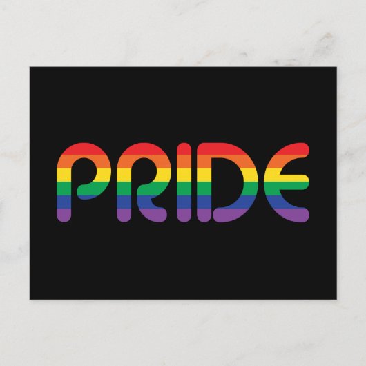レインボープライドバルーンレター ポストカード (正面)