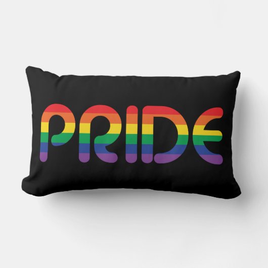 レインボープライドバルーンレター ランバークッション (正面)