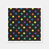 レインボープライドバレンタインペーパーナプキン スタンダードカクテルナプキン (正面)